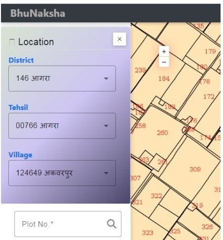 भू नक्शा उत्तर प्रदेश